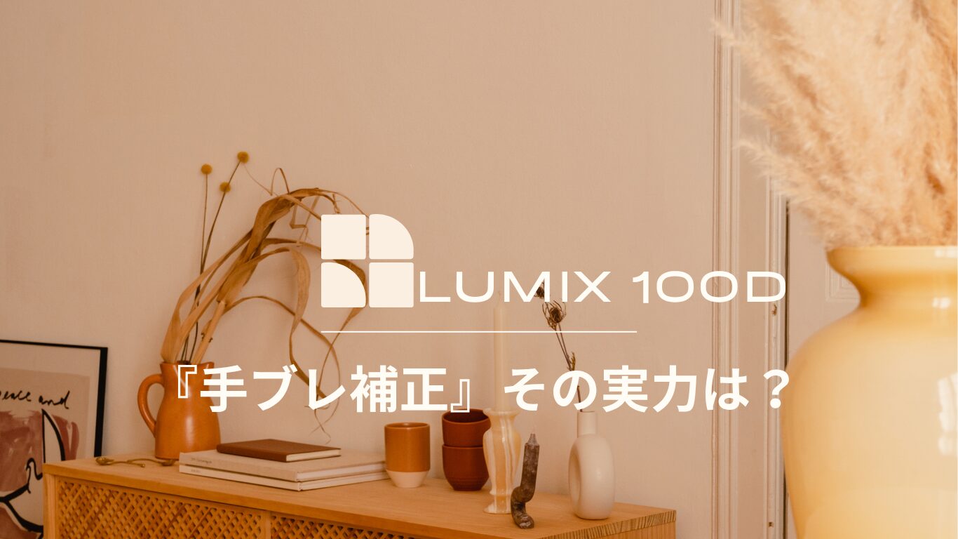 lumix g100d image stabilization